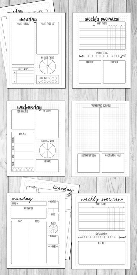 Plan your life with this beautiful and functional planner kit! Includes 50+ printable pages in PDF format, including daily agendas, weekly schedules, monthly calendars, and more. Perfect for students, professionals, and anyone else who wants to stay Bullet Journal Layout Templates, Bullet Journal Calendrier, Weekly Log, Grid Journals, Printable Weekly Planner, Bullet Journal Printables, Bullet Planner, Printable Planner Pages, Bullet Journal Notebook