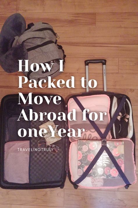 Pack To Move, Layers Of Clothes, Study Abroad Packing List, Study Abroad Packing, Abroad Packing List, One Suitcase, Moving Overseas, Packing To Move, Moving Packing