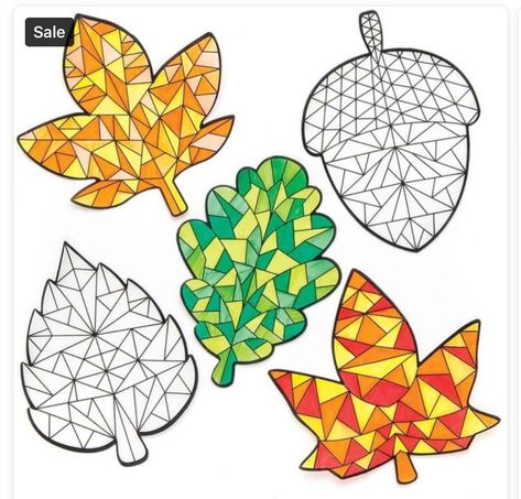 Autumn Craft, Window Crafts, Fall Arts And Crafts, Fall Art Projects, Window Decorations, Magazine Crafts, Window Color, Leaf Crafts, Autumn Crafts