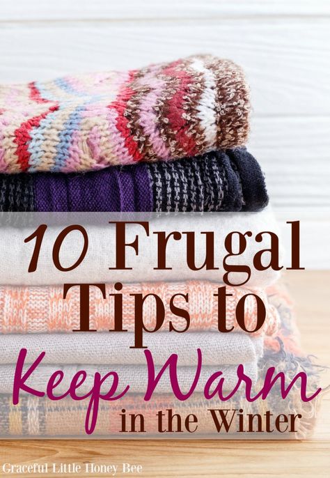 Check out these frugal and easy tips for staying warm all winter long on gracefullittlehoneybee.com Penny Pinching, Winter Survival, Frugal Mom, Winter Hacks, Thrifty Living, Frugal Living Tips, Frugal Tips, Winter Fun, Frugal Living