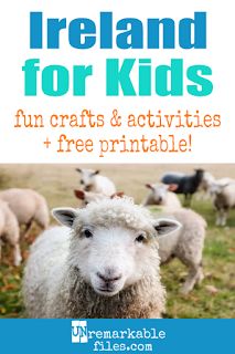 Learning about Ireland is fun and hands-on with these free crafts, ideas, and activities for kids! #Ireland #Irish #educational Ireland Facts, Ireland Culture, Ireland Country, Free Crafts, Country Studies, Irish Crafts, World Thinking Day, Irish Language, Irish Culture