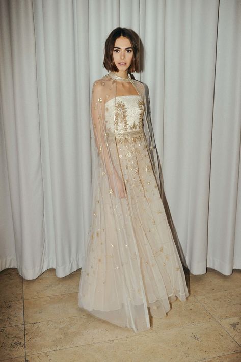 Cucculelli Shaheen, Tulle Cape, Silk Gown, Couture Collection, Couture Dresses, Fancy Dresses, A Dress, Dream Dress, Moda Operandi