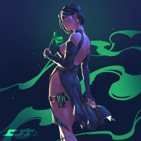 Valorant Fanart, Akali League Of Legends, Cyberpunk Girl, T Art, Character Design References, Fantasy Character Design, Character Concept, Cartoon Art, Cyberpunk