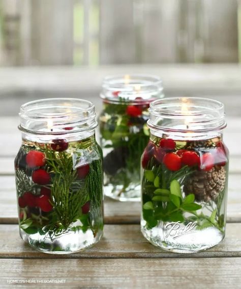 15 New Uses for Glass Jars We Can't Wait to Try | Hometalk Old Candle Jars, Simmer Pots, Mason Jar Luminaries, Spooky Halloween Decor, Candle Decorations, Large Mason Jars, Halloween Decor Ideas, Candle Lamps, Tafel Decor