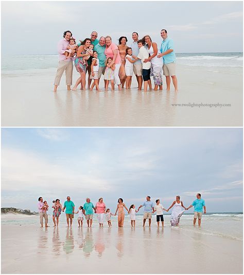 Love these family photos on the beach. I also really like all the colors the family chose to wear. Seagrove Beach Florida, Pictures On The Beach, Large Family Photos, Seagrove Beach, Family Beach Pictures, Family Pic, Beach Family Photos, Beach Ideas, Family Shoot