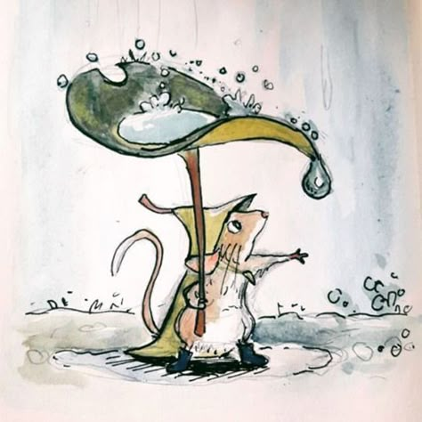 Rain Illustration, Story Artist, Illustration Kunst, Walt Disney Animation Studios, Animation Studios, Walt Disney Animation, Illustration Animation, Arte Inspo, Arte Animal