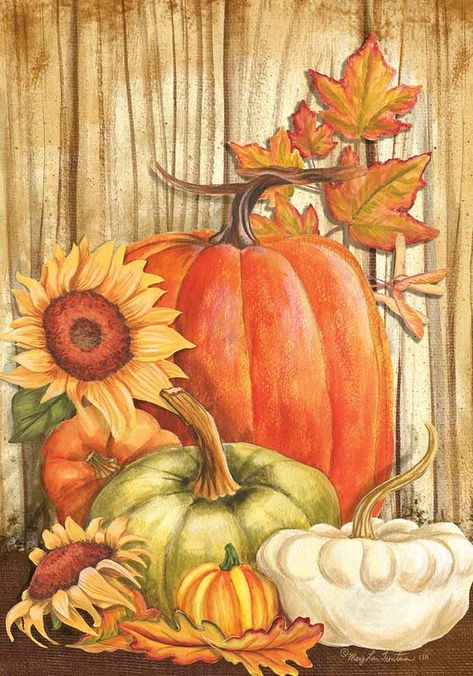 SassyDoorsWreaths Fall Illustrations, Fall Flags, Fall Canvas Painting, Garden Banner, Fall Garden Flag, Fall Canvas, Thanksgiving Art, Fall Printables, Pumpkin Art