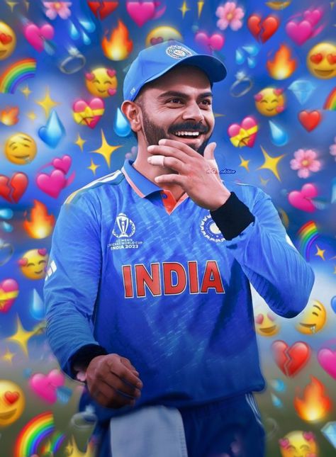 Virat Kohli Funny, Virat Kohli Portrait Photography, Pop Art Background, Virat Kohli Instagram, Stylish Pic, Virat Kohli Wallpapers, India Cricket Team, Ms Dhoni Photos, Glitch Wallpaper