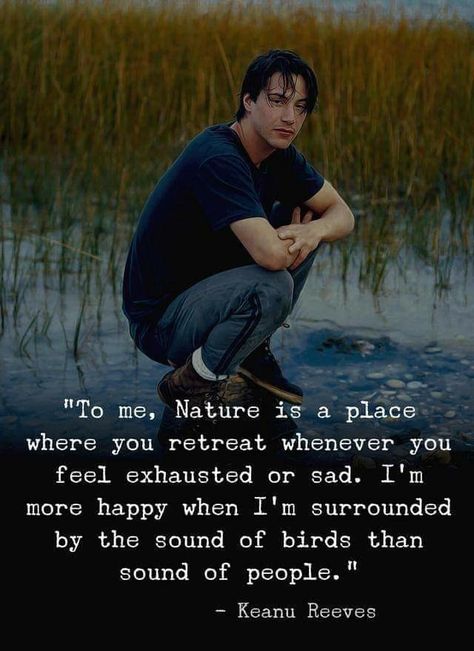 Sitting in the lapse of nature is one of the most beautiful act you can do...... Keanu Reeves Quotes, Nature Quotes, Quotable Quotes, Keanu Reeves, A Quote, Wise Quotes, Movie Quotes, Meaningful Quotes, Great Quotes