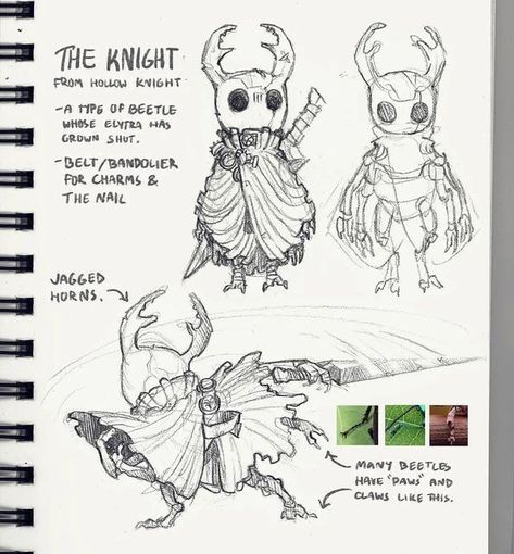 Hollow Knight Concept Art, Claws Drawing Reference, Cartoony Artstyle, Hallow Knight, Arte Doodle, Hollow Night, Art Drawing Sketch, Hollow Art, Knight Art