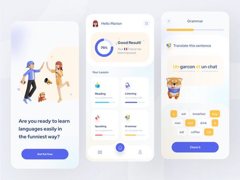 🥸 Language Learn Apps exploration by © Zaini Achmad for Vektora on Dribbble English App, Language App, Social App Design, Language Learning App, App Illustration, Ui Illustration, Language Learning Apps, Uiux Design, Language Apps