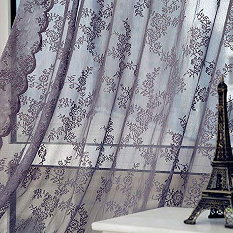 grey lace curtains, https://countrycurtains.net/grey-lace-curtains/ , , Check more at https://countrycurtains.net/grey-lace-curtains/ Purple Drapes, Voile Panels, Tulle Curtains, Voile Curtains, Country Curtains, Sheer Curtain Panels, Elegant Embroidery, Grey Curtains, Lace Curtains