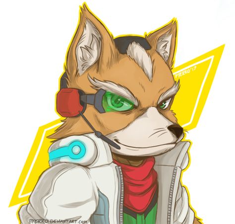 Fox McCloud. by pterro Paladins Champions Of The Realm, The Way Movie, Paladins Champions, Fox Mccloud, Video Game Fan Art, Star Fox, Nintendo Art, Art Folder, First Person Shooter