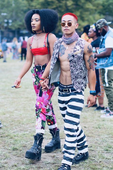 Afropunk Fashion, Electro Festival Outfit, Afro Punk Outfits, Afro Goth, Afro Punk Fashion, Festival Mode, Festival Outfits Rave, Look Festival, Coachella Festival