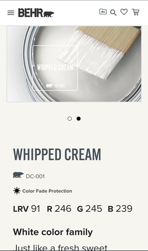 Whipped Cream Behr Paint Walls, Whipped Cream Behr Paint, Behr Whipped Cream Paint, Behr Whipped Cream, Midcentury House, Cream Paint, Behr Paint, Flea Market Decorating, Cabinet Paint Colors