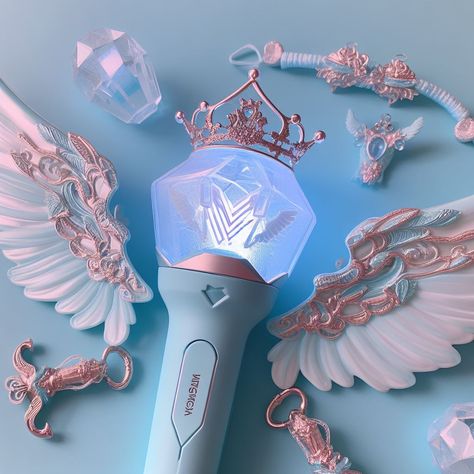 K Pop Shifting, Lightstick Ideas, Kpop Lightstick, Butterfly Crown, Light Stick, K Pop, Royalty, Jesus, Crown