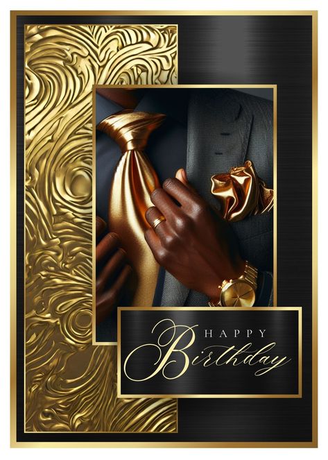 Birthday Greeting by Simply Shykeria African American Birthday Cards, Birthday Wishes For Men, Happy Birthday King, Happy Birthday Man, Happy Birthday Black, Happy Birthday Wishes Cake, Happy Birthday Wallpaper, Birthday Wishes Cake, Happy Birthday Photos