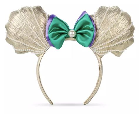 Ariel Ears, Mermaid Ears, Disney Ears Headband, Minnie Ears Headband, The Little Mermaid Ariel, Minnie Mouse Ears Headband, Little Mermaid Ariel, Mouse Ears Headband, Beaded Headband