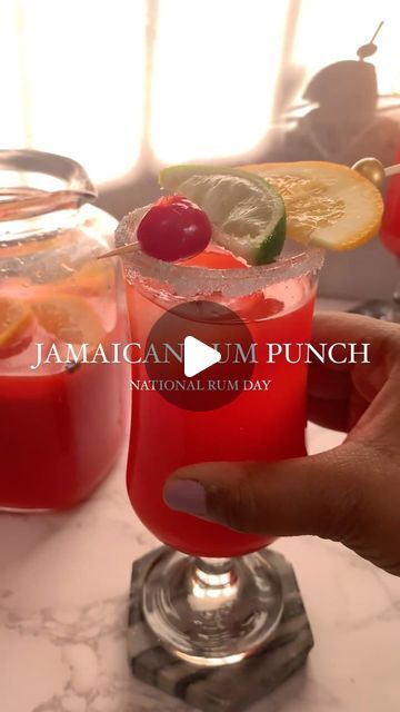 Jerk Tavern | The Neaths | Jamaican Rum Punch its National Rum Day and there is no other drink that says rum like Jamaican Rum Punch!   Comment RUM for the the FULL... | Instagram Jamaican Rum Punch Recipes, Jamaican Rum Punch, Cruzan Rum, Creative Drinks, Fruity Alcohol Drinks, Rum Punch Recipes, Psalm 130, Jamaican Cuisine, Rum Recipes