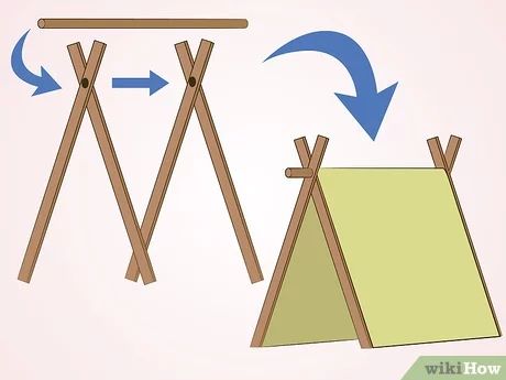 3 Ways to Create an Indoor Tent - wikiHow Indoor Tents For Adults, Diy Kids Tent Indoor, Diy Tent Indoor, Diy Barbie Tent, Diy Tents For Kids, Diy Tent Outdoor, Camping Centerpiece, Diy Play Tent, Play Tent Diy