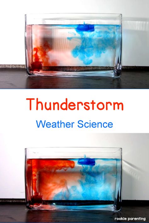 Make your own thunderstorm at home! Watch a convection current form right before your eyes. | Weather Science For Kids 7th Grade Science Projects, Weather Experiments, School Science Projects, Weather Science, 7th Grade Science, 6th Grade Science, Science Videos, High School Science, Fair Projects