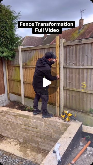 The Home Improvements Channel UK | Fence Transformation In A Garden 

#garden #landscaping #landscape #transformation #howto #how #homeimprovement #diy #doityourself #reel... | Instagram Cover Ugly Fence, Fence Uk, Landscape Transformation, Wall Cover, Home Improvements, Wall Garden, Garden Fencing, Fencing, Garden Wall