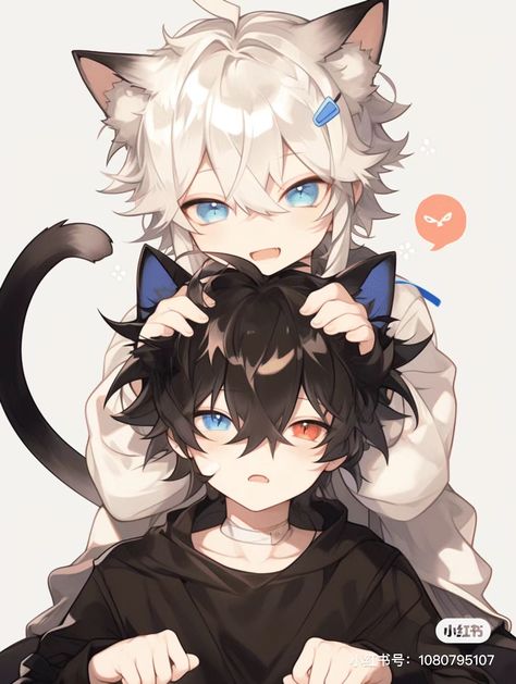 Catboy Fanart, Cat Boy Oc, Catboy Anime, Hybrid Drawing, Anime Cat Boy, Neko Boy, Cat Boy, Images Kawaii, Boy Illustration