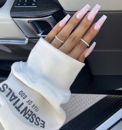 Press On Nails Pink, Pink Press On Nails, Instagram Follower, Rose Quartz Pink, Ombre Acrylic Nails, Coffin Press On Nails, Simple Acrylic Nails, Classy Acrylic Nails, Classic Nails