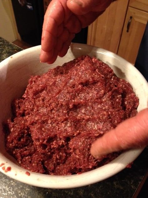 Venison Burger Jerky Recipes, Smoked Ground Venison Jerky Recipe, Deer Burger Jerky Recipe, Jerkey Recipes Venison, Deer Jerky Recipe Dehydrator, Ground Venison Jerky Recipe, Jerky Seasoning Recipe, Easy Beef Jerky, Roast Venison Recipes