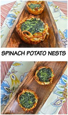 Spinach Potato Nest - Crispy nest filled with creamy spinach #passover… More Potato Nest, Potato Nests, Spinach Potato, Moroccan Carrot, Moroccan Carrot Salad, Potato Spinach, Jewish Holiday Recipes, Vegetarian Gluten Free, Passover Recipes