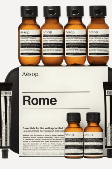 Aesop Rome City Kit Unisex Toiletry Travel Set | One of my favorite beauty travel sets. Part of a list I curated of beauty travel and toiletry sets for women, men, unisex and for children (which are even harder to find). | Mrs O Around the World | Best Beauty Products for Travel and Home | #Aesop #TravelSize #BeautyProducts #Skincare | beauty products for travel | travel beauty products | aesop skincare | aesop gift set | aesop travel kit | aesop travel set Aesop Skincare, Rome City, Best Beauty Products, Body Balm, Skincare Gift Set, Body Cleanse, Skin Care Gifts, Body Cleanser, Travel Set