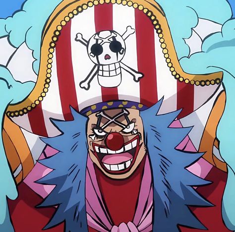 Buggy Pfp, Buggy The Clown Icon, Buggy Icon, Captain Buggy, Anime Mc, One Piece Buggy, Buggy One Piece, Good Luck Gif, Clown Horror