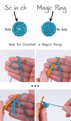 30+ Glorious Crochet Ideas With Free Patterns - Diy And Crafts Crochet Magic Ring, Magic Circle Crochet, Stitches Knitting, Crochet Tiny, Left Handed Crochet, Magic Ring Crochet, Projek Menjahit, Crochet Stitches Guide, Crochet Collection