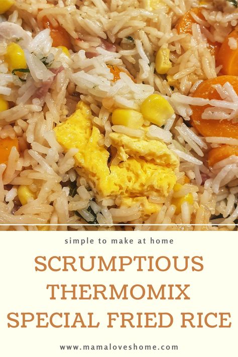 Thermomix Fried Rice, Simple Fried Rice Recipe, Simple Fried Rice, Thermomix Recipes Dinner, Thermomix Healthy, Special Fried Rice, Dinner Simple, Dinner Recipes Easy Quick, Fried Rice Recipe