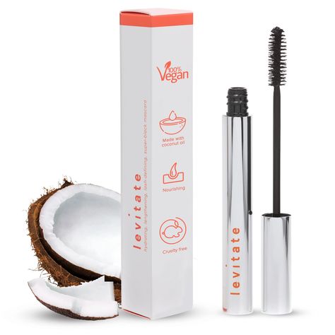 PRICES MAY VARY. BECOME A FAN - Levitate lash mascara is a smudge-proof, no clump black mascara, ideal for volumizing and lengthening lashes. Made in Italy and loved by thousands of loyal Levitate fans since 2018. ONLY THE GOOD STUFF - Made with coconut oil, it's naturally nourishing & hydrating, while perfectly safe for those with sensitive skin. Vegan and cruelty free mascara with no toxic chemicals. BEST MASCARA - Levitate is the best mascara for length and volume with intense black color. Pe Mascara Design, Mascara For Sensitive Eyes, Cruelty Free Mascara, Hypoallergenic Mascara, Smudge Proof Mascara, Natural Mascara, Lash Mascara, Best Mascara, Black Mascara