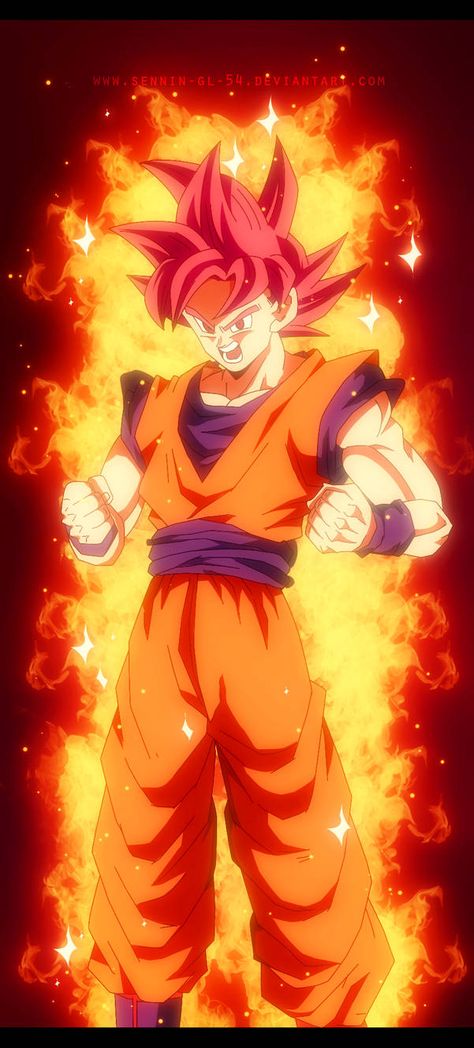 Manga 22 Dragon Ball Super - Goku SSG by SenniN-GL-54 Ssjg Goku, Goku Super Saiyan God, Goku Pics, Goku Manga, Image Dbz, Vegito Y Gogeta, Super Goku, Goku Wallpaper, Super Saiyan God