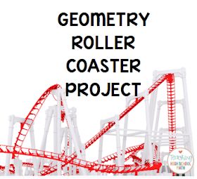 Roller Coaster Project, High School Math Projects, Geometry Projects, Coaster Projects, Geometry Lessons, Teaching Geometry, Geometry High School, Geometry Activities, Online High School