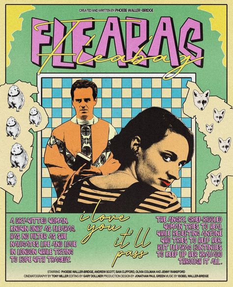 FLEABAG alternative poster by Etantya Fleabag Poster, Andrew Scott, Fourth Wall, Paul Green, Riddles, Cinematography, I Love You, Love You, Wall