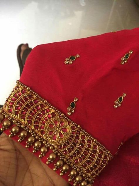 Mango Embroidery, Blouse Designing, Hand Magic, Pavadai Sattai, Magam Work, Embroidered Blouses, Stylish Blouses, Maggam Work Designs, Pearl Work