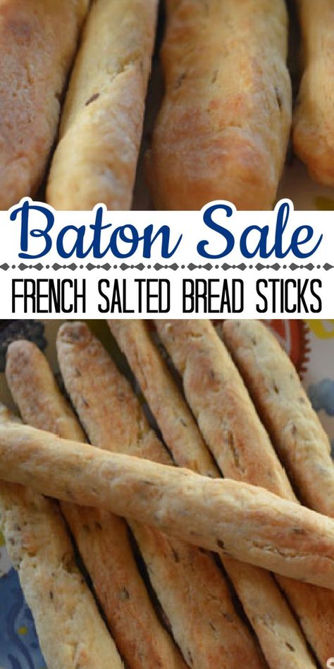 Crunchy french salted bread sticks also known as Baton sale or bâton salé buttery bread sticks that are great for snacking and special occasions. Salt Sticks Recipe, Quick Bread Rolls, Dutch Oven Bread, Bread Sticks Recipe, Bread Sticks, Rustic Bread, European Cuisine, Bakery Packaging, No Knead Bread