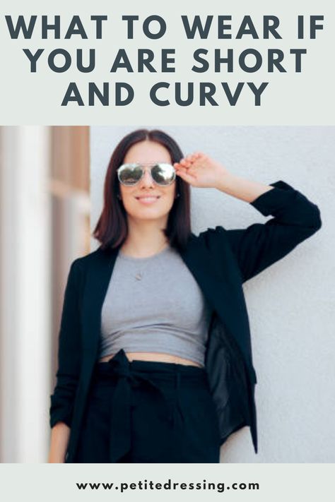 Outfits For Short Women, Short Curvy, Petite Style Outfits, Short Girl Fashion, Curvy Petite Fashion, Flattering Outfits, Fashion For Petite Women, Look Plus Size, Curvy Shorts