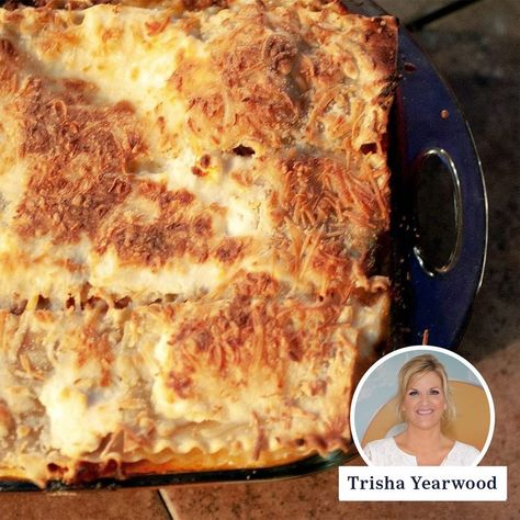 Trisha Yearwoods Cowboy Lasagna, Trisha Yearwood Cowboy Lasagna, Cowboy Lasagna Trisha Yearwood, Taste Of Home Lasagna Recipe, Cowboy Lasagna, Tricia Yearwood Recipes, Hamburger Casseroles, Trisha Yearwood Recipes, Taste Of Home Recipes