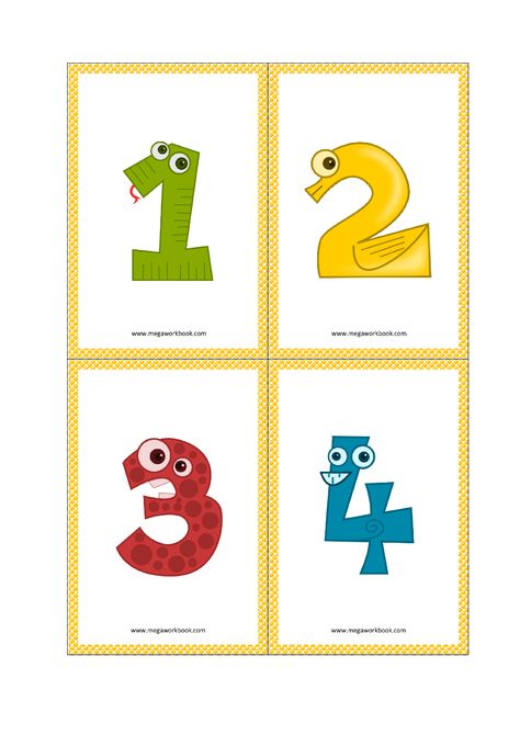 Large Printable Numbers, Printable Calendar Numbers, Number Cards Printable, Flashcards For Toddlers, Free Printable Numbers, Number Flashcards, Color Flashcards, Letter Crafts, Study Cards