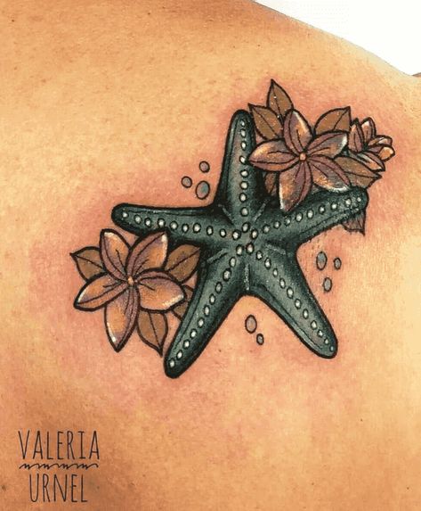 Starfish Tattoo Design Images (Starfish Ink Design Ideas) Wrist Beach Tattoos For Women, Starfish Tattoo Traditional, Starfish Tattoo Meaning, Florida Vacation Tattoo Ideas, Beach Foot Tattoos For Women, Starfish Tattoos For Women, Beach Tattoos For Women Sleeve, Florida Tattoo For Women, Small Starfish Tattoo