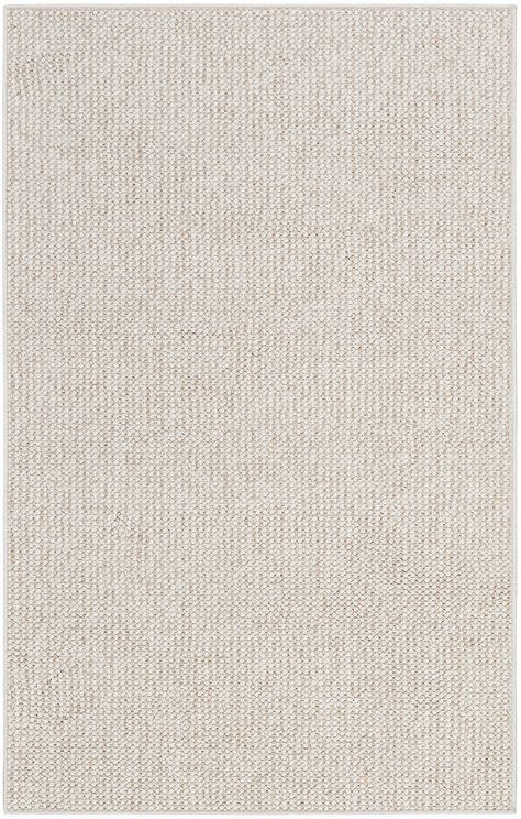 Easy style, easy living, easy care. This Ivory and Beige rug from the Natural Texture Collection keeps decorating satisfyingly simple. Machine-made with precision, this contemporary rug is woven in a cut-and-loop pile for added softness underfoot. The pattern is a clean linear look with a neutral pattern that brings ca Plain Cream Rug, Off White Rug Texture, White And Beige Rug, Japandi Area Rug, Neutral Fabric Texture, Beige Carpet Texture Seamless, Greige Rug, Modern Rug Texture, Japandi Texture