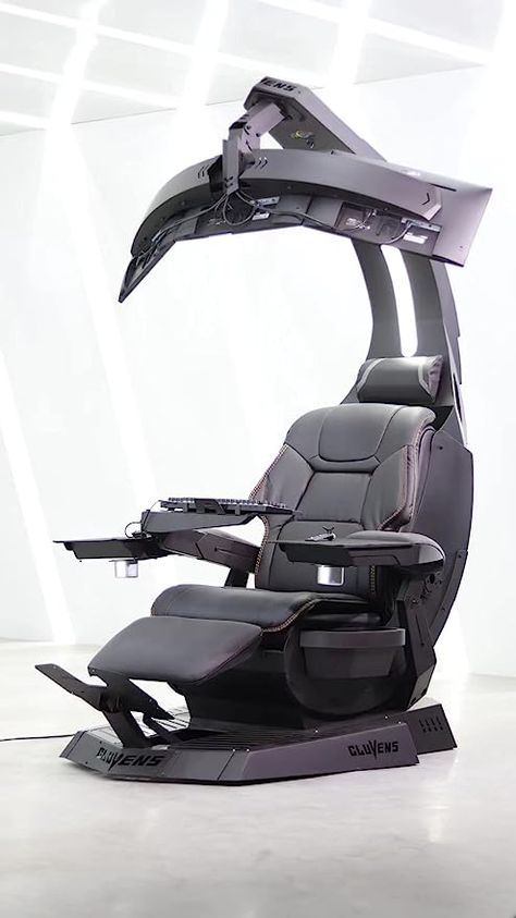 Imperatorworks Unicorn 2.0 Manticore Model Zero Gravity Gaming Chair Cockpit Gaming Workstation Executive seat (Black Support 3 Monitors can Extent to 5 Monitors Gaming Workstation, Teen Game Rooms, Station Video, Most Comfortable Chair, Multi Screen, Gaming Station, Zero Gravity, Cool Tech, Ergonomic Chair