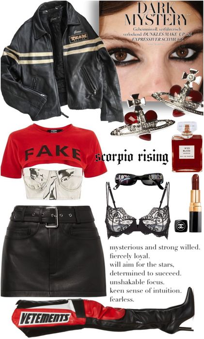 Scorpio Rising Outfit | ShopLook Rising Scorpio Aesthetic, Scorpio Fashion Style, Sagittarius Rising Outfit, Scorpio Rising Fashion, Scorpio Fashion Aesthetic, Scorpio Style Outfits, Scorpio Rising Outfits, Scorpio Rising Style, Scorpio Rising Aesthetic Outfits