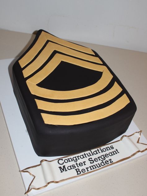 Army Promotion Cake, Promotion Cake, Promotion Ceremony, Army Retirement, Army Ranks, Promotion Ideas, Promotion Party, Military Ranks, Master Sergeant