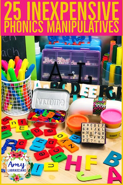 Learning Lessons With Amy Labrasciano: 25 Inexpensive Phonics Manipulatives Ela Manipulatives, Phonics Manipulatives, Letter Manipulatives, Building Preschool, Chalkboard Letters, Small Group Reading Instruction, Multisensory Phonics, Reading Tools, Children Working