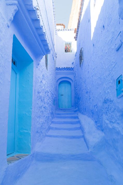 Chefchaoeun: Why is There a Blue City in Morocco? – There She Goes Again Morocco Pictures, Blue City Morocco, Morocco Riad, Chefchaouen Morocco, Image Bleu, Photo Bleu, There She Goes, Everything Is Blue, Baby Blue Aesthetic